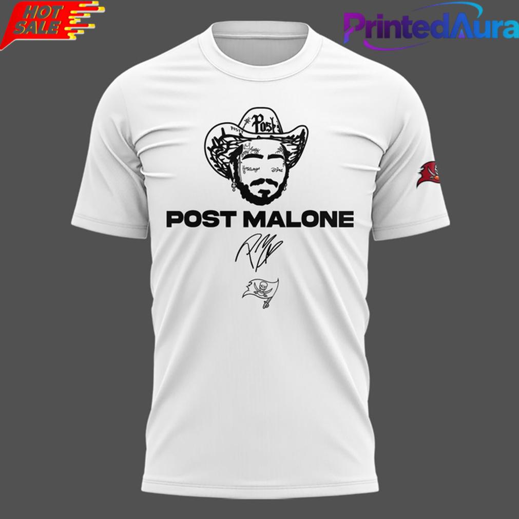 Post Malone Tampa Bay Buccaneers Big Ass Stadium Tour 2026 White Shirt Post Malone Tampa Bay Buccaneers Big Ass Stadium Tour 2026 White Shirt