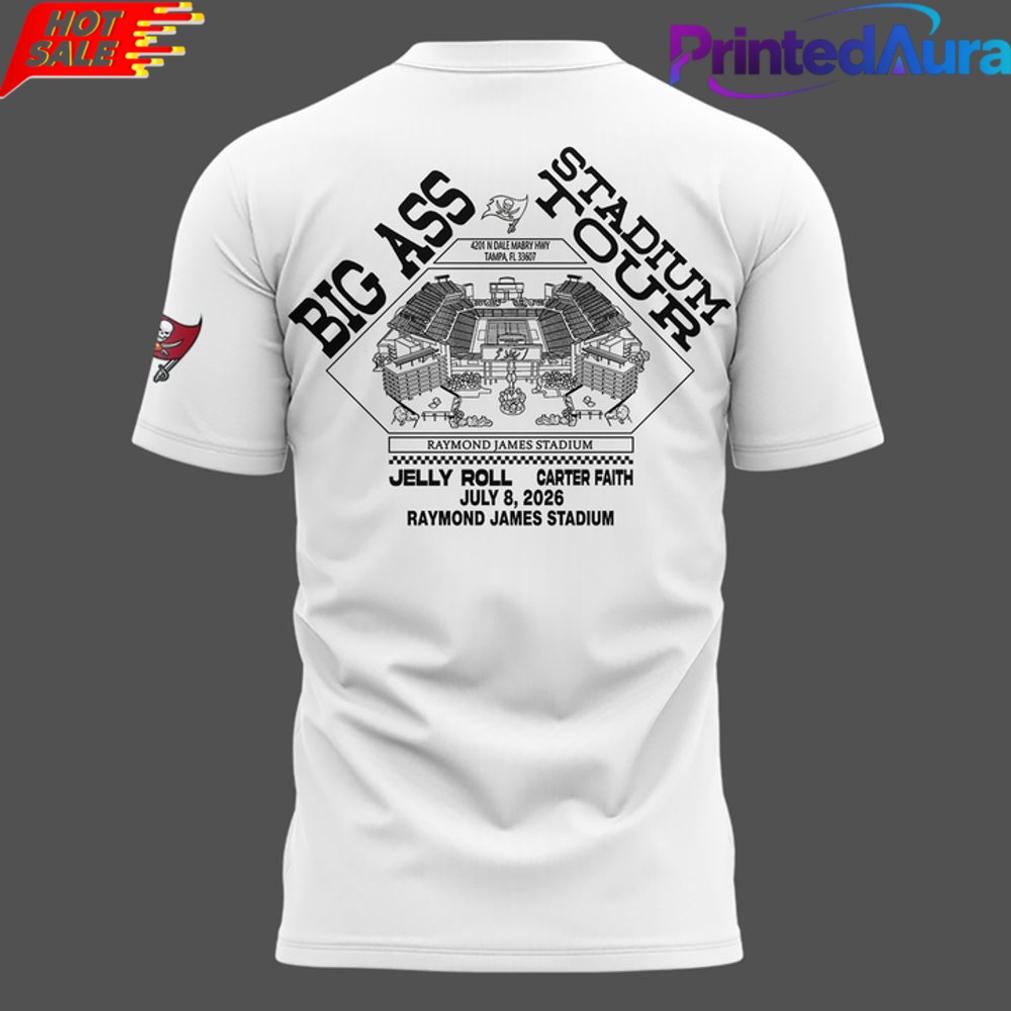 Post Malone Tampa Bay Buccaneers Big Ass Stadium Tour 2026 White Shirt Post Malone Tampa Bay Buccaneers Big Ass Stadium Tour 2026 White Shirt