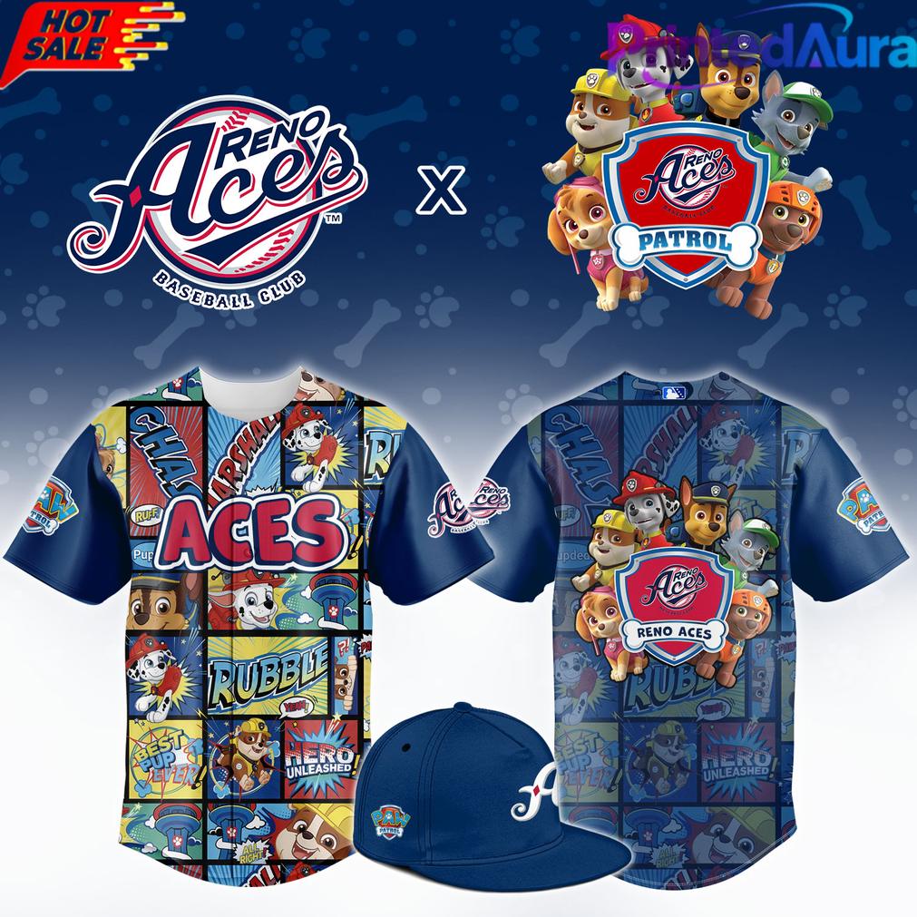 Reno Aces x Paw Patrol Night Limited Baseball Jersey Reno Aces x Paw Patrol Night Limited Baseball Jersey
