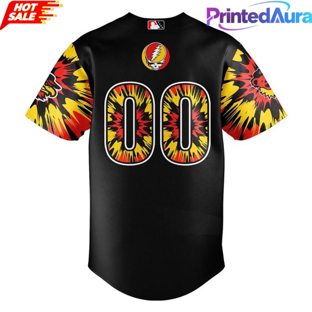 Rochester Red Wings 2026 Grateful Dead Night Special Baseball Jersey Rochester Red Wings 2026 Grateful Dead Night Special Baseball Jersey