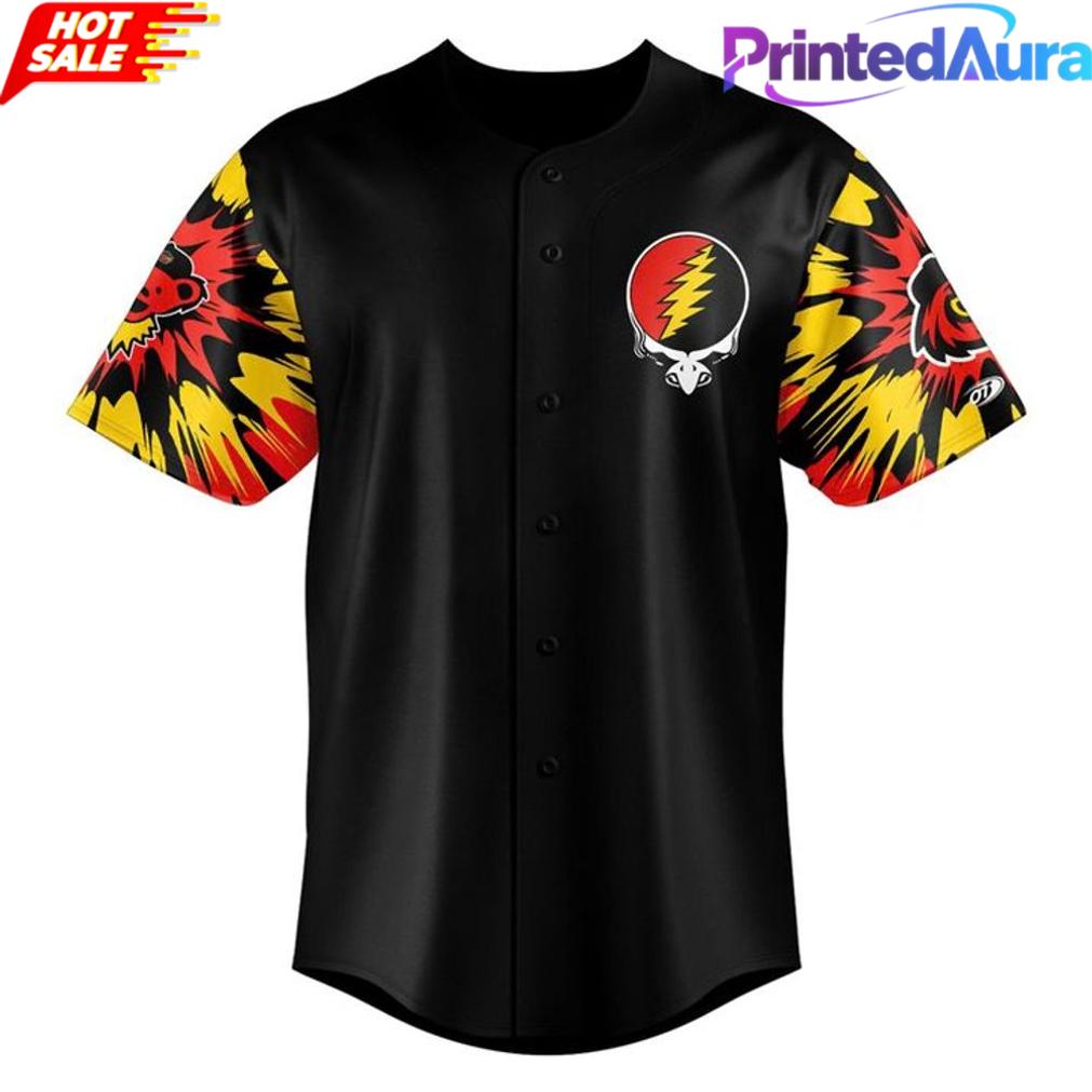 Rochester Red Wings 2026 Grateful Dead Night Special Baseball Jersey Rochester Red Wings 2026 Grateful Dead Night Special Baseball Jersey