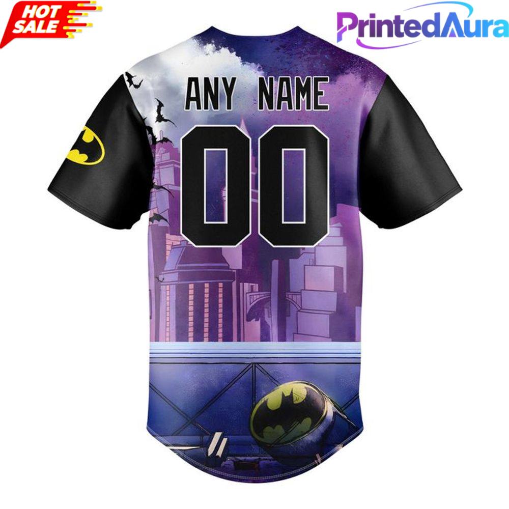 Rocket City Trash Pandas x Batman Superhero Night 2026 Special Baseball Jersey Rocket City Trash Pandas x Batman Superhero Night 2026 Special Baseball Jersey