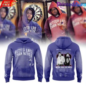 Romeo Santos  Prince Royce Mejor Tarde Que Nunca Tour 2026 Purple Hoodie