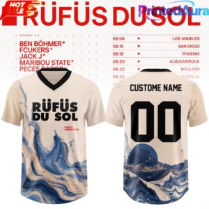 Rufus Du Sol 2026 Tour Football Jersey Edition
