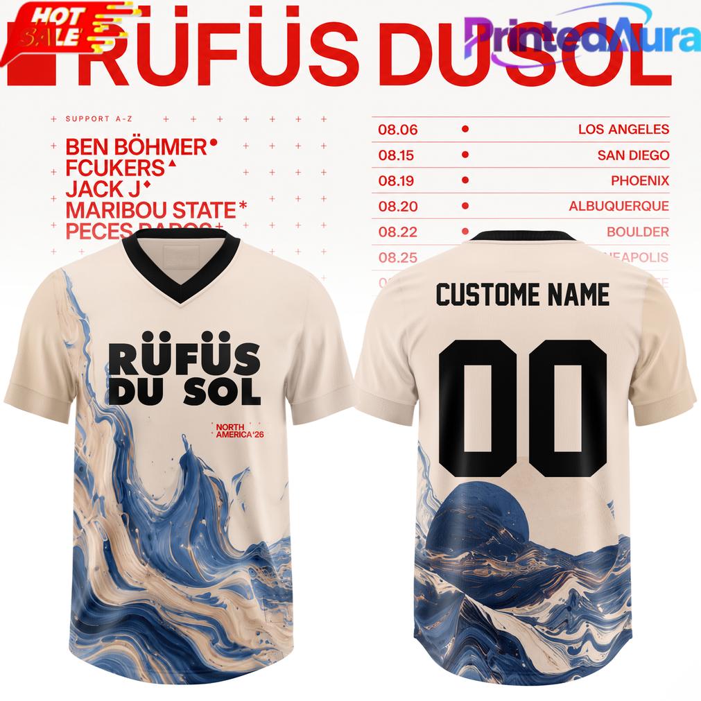 Rufus Du Sol 2026 Tour Football Jersey Edition Rufus Du Sol 2026 Tour Football Jersey Edition