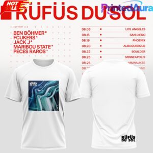 Rufus Du Sol 2026 Tour White Edition Tee