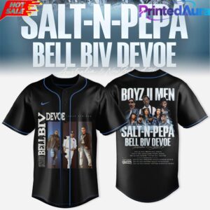 SALTNPEPA BOYZ II MEN BELL BIV DEVOE COLLECTION BASEBALL JERSEY 3 SALTNPEPA BOYZ II MEN BELL BIV DEVOE COLLECTION BASEBALL JERSEY 3