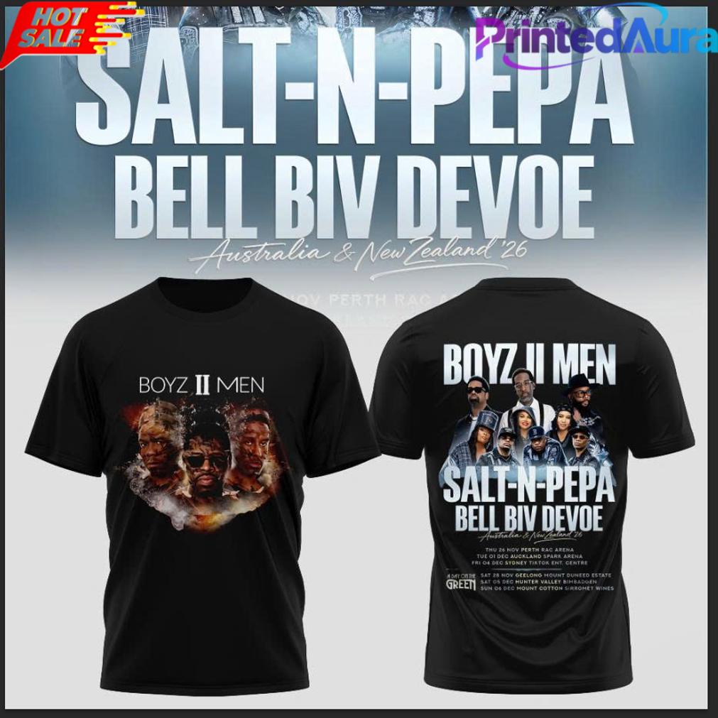 SALTNPEPA BOYZ II MEN BELL BIV DEVOE COLLECTION T-SHIRT SALTNPEPA BOYZ II MEN BELL BIV DEVOE COLLECTION T-SHIRT