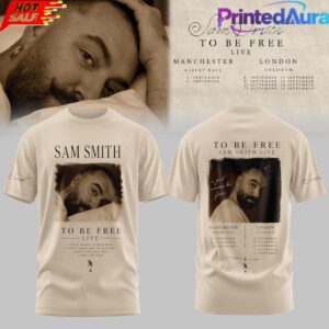 SAM SMITH TO BE FREE COLLECTION T-SHIRT 2 SAM SMITH TO BE FREE COLLECTION T-SHIRT 2