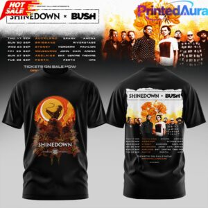 SHINEDOWN BUSH AUSTRALIA TOUR COLLECTION T-SHIRT