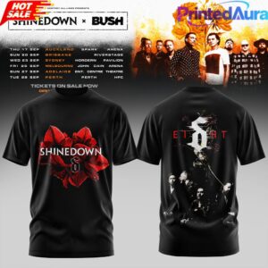 SHINEDOWN BUSH AUSTRALIA TOUR COLLECTION T-SHIRT 2