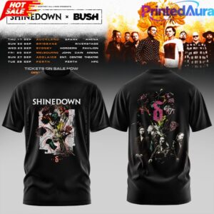 SHINEDOWN BUSH AUSTRALIA TOUR COLLECTION T-SHIRT 3