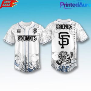 San Francisco Giants x One Piece Luffy Gear Baseball Jersey 2026