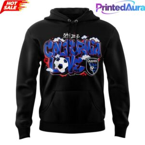 San Jose Earthquakes x Tupac California Love Graffiti Graphic Hoodie 1