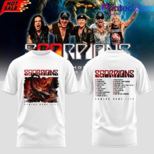 Scorpions Coming Home 2026 World Tour White Edition Tee
