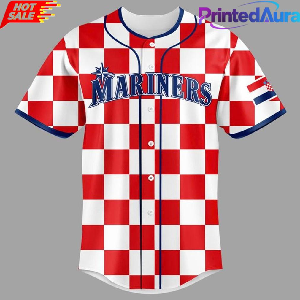 Seattle Mariners Croatian Heritage Day 2026 Baseball Jersey Seattle Mariners Croatian Heritage Day 2026 Baseball Jersey