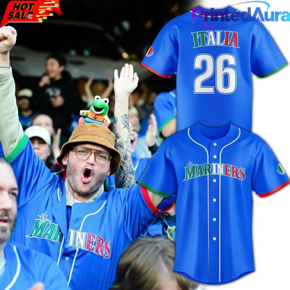 Seattle Mariners Italian Heritage 2026 Limited Edition Baseball Jersey Seattle Mariners Italian Heritage 2026 Limited Edition Baseball Jersey