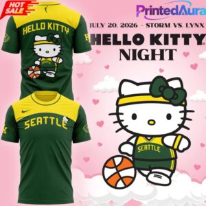 Seattle Storm x Hello Kitty Night 2026 Limited Edition Shirt