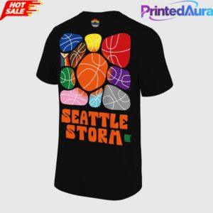 Seattle Storm x Pride Night 2026 Black Tee 2 Seattle Storm x Pride Night 2026 Black Tee 2