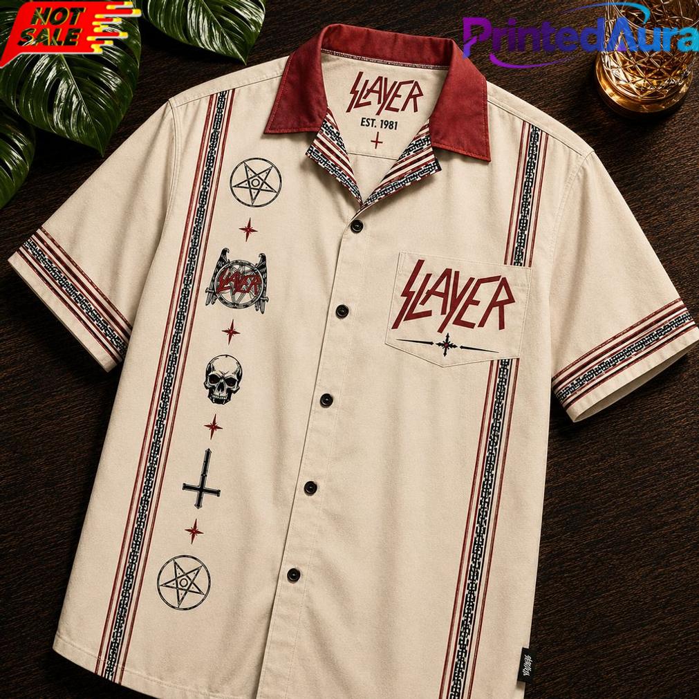 Slayer Mexican Inpsired Luxury Design Hawaiian Shirt Slayer Mexican Inpsired Luxury Design Hawaiian Shirt