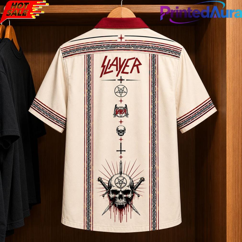 Slayer Mexican Inpsired Luxury Design Hawaiian Shirt Slayer Mexican Inpsired Luxury Design Hawaiian Shirt
