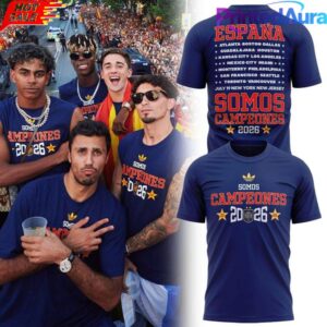Spain World Cup 2026 Champions Navy Blue Shirt Somos Campeones Shirt