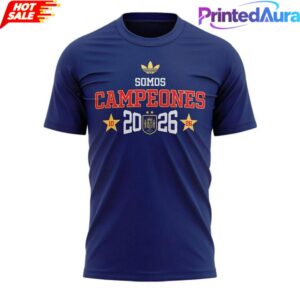 Spain World Cup 2026 Champions Navy Blue Shirt Somos Campeones Shirt 1