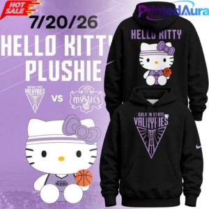 Special Edition Hoodie Black 2026 Golden State Valkyries x Hello Kitty
