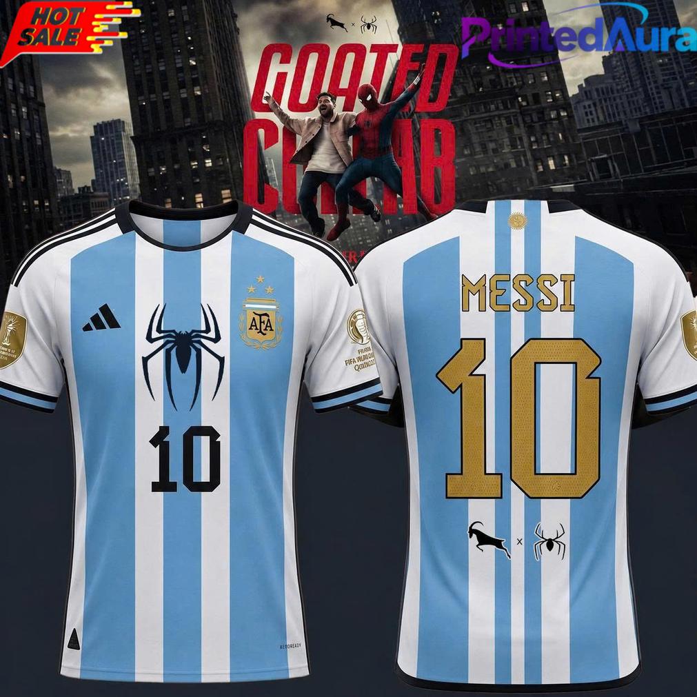 Spider Man x Argentina Messi Soccer Jersey Spider Man x Argentina Messi Soccer Jersey