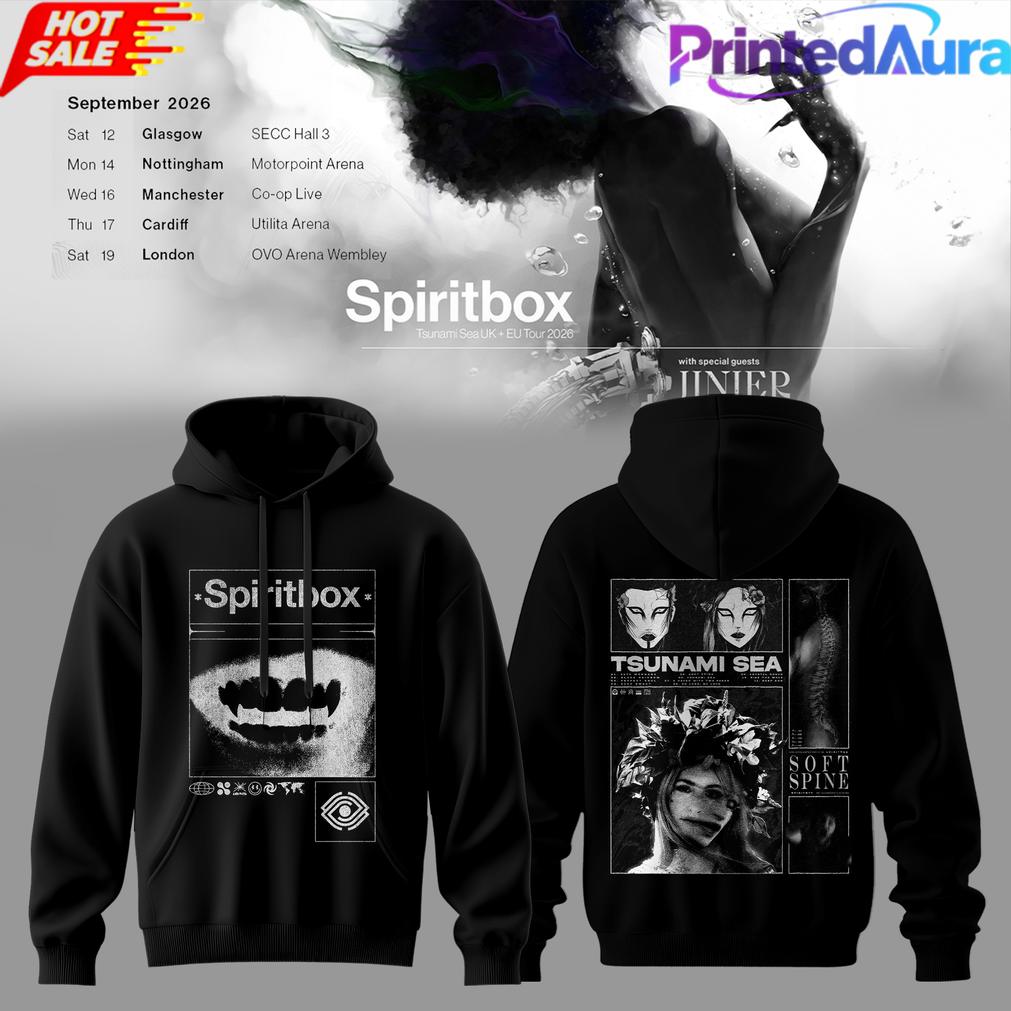 Spiritbox Tsunami Sea 2026 Abyss Echo Vintage Graphic Hoodie Spiritbox Tsunami Sea 2026 Abyss Echo Vintage Graphic Hoodie