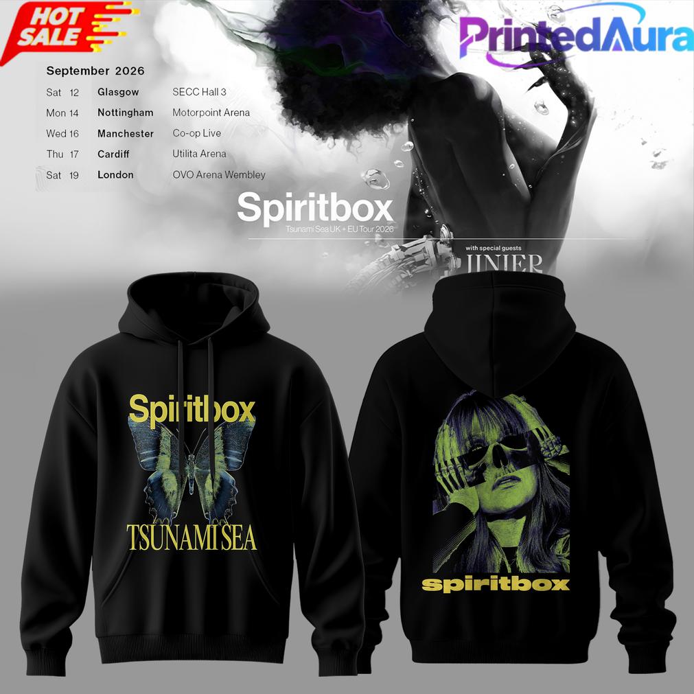 Spiritbox Tsunami Sea 2026 Abyss Echo Vintage Graphic Hoodie Spiritbox Tsunami Sea 2026 Abyss Echo Vintage Graphic Hoodie