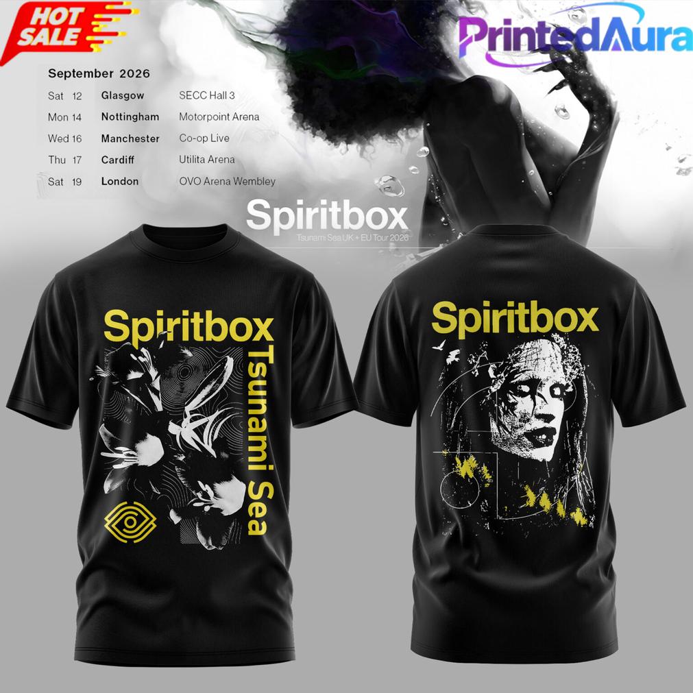 Spiritbox Tsunami Sea 2026 Abyss Echo Vintage Graphic T-Shirt Spiritbox Tsunami Sea 2026 Abyss Echo Vintage Graphic T-Shirt