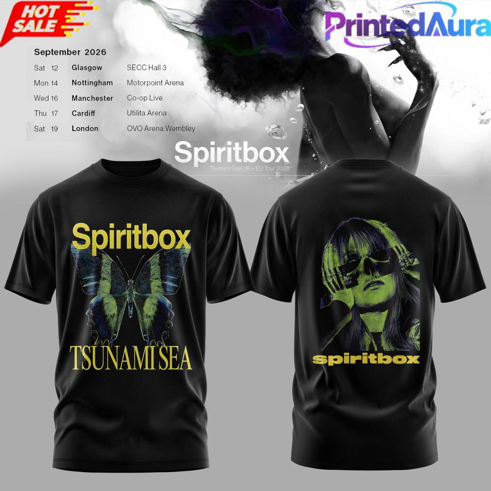 Spiritbox Tsunami Sea 2026 Abyss Echo Vintage Graphic T-Shirt Spiritbox Tsunami Sea 2026 Abyss Echo Vintage Graphic T-Shirt