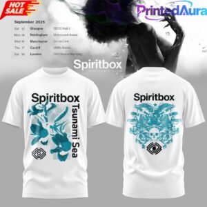 Spiritbox Tsunami Sea 2026 Abyss Echo Vintage Graphic T-Shirt 3 Spiritbox Tsunami Sea 2026 Abyss Echo Vintage Graphic T-Shirt 3