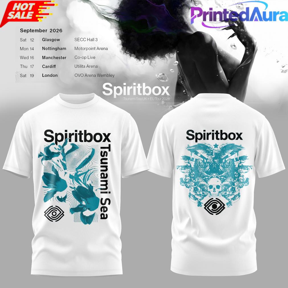 Spiritbox Tsunami Sea 2026 Abyss Echo Vintage Graphic T-Shirt Spiritbox Tsunami Sea 2026 Abyss Echo Vintage Graphic T-Shirt