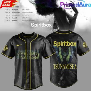 Spiritbox Tsunami Sea 2026 Golden Ruin Vintage Baseball Jersey