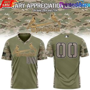 Springfield Cardinals 2026 Military Appreciation Night Camo Custom Jersey