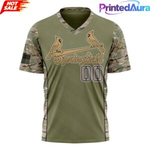 Springfield Cardinals 2026 Military Appreciation Night Camo Custom Jersey CÓ ĐÚNG KO CON- XXXXXXX 1
