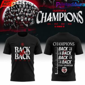 Stade Toulousain Rugby 2026 4-In-A-Row Champions T-Shirt