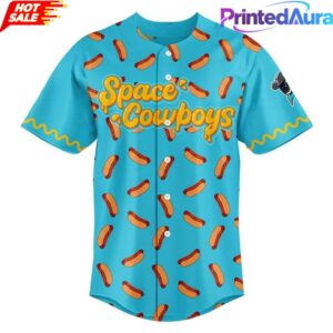 Sugar Land Space Cowboys 2026 Hot Dog Baseball Jersey 1 Sugar Land Space Cowboys 2026 Hot Dog Baseball Jersey 1