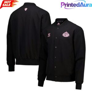 Sunderland x Elvis Hummel Away Matchday Black Bomber Jacket