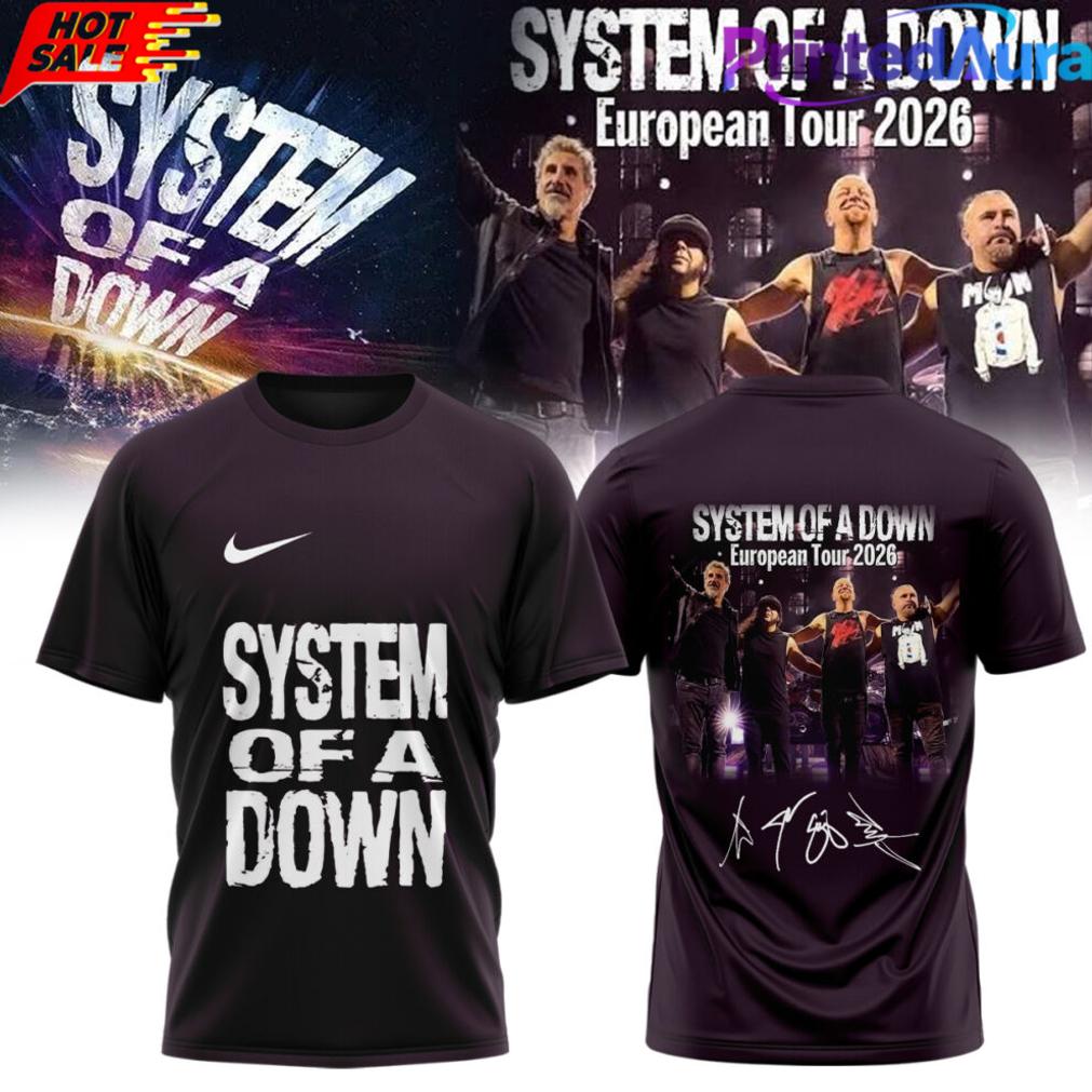 System of a Down “Europe-UK Stadium Tour 2026” Signature Tee System of a Down “Europe-UK Stadium Tour 2026” Signature Tee