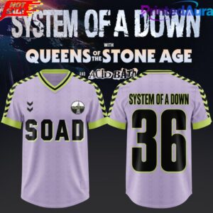 System of a Down UK EU Tour 2026 Edition Football Jersey