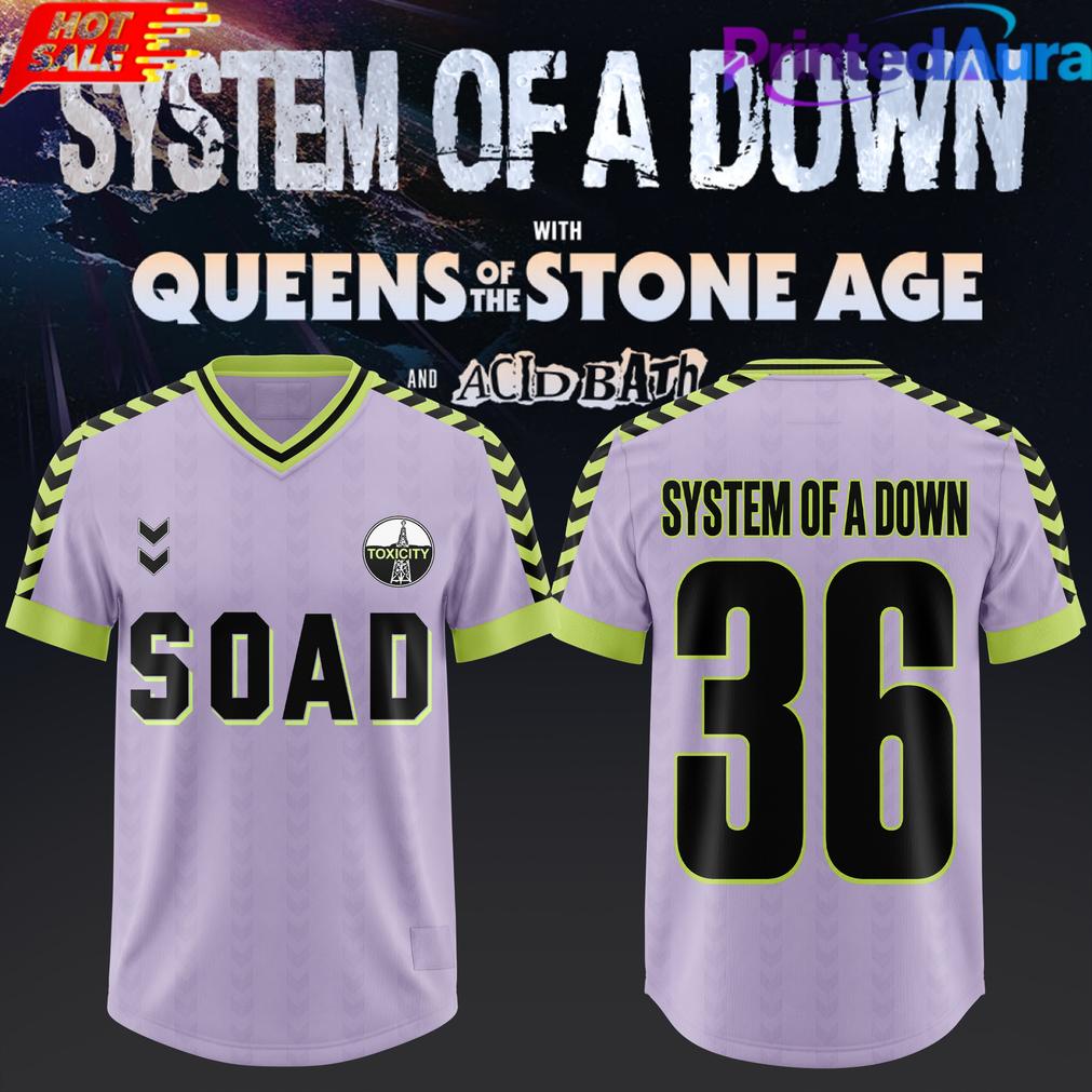 System of a Down UK EU Tour 2026 Edition Football Jersey System of a Down UK EU Tour 2026 Edition Football Jersey