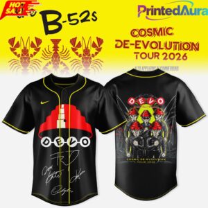THE B52s x DEVO COSMIC DEEVOLUTION BASEBALL JERSEY