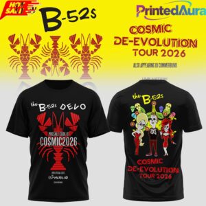 THE B52s x DEVO COSMIC DEEVOLUTION T-SHIRT 1 THE B52s x DEVO COSMIC DEEVOLUTION T-SHIRT 1