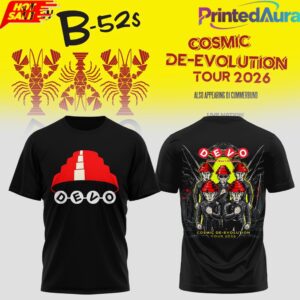 THE B52s x DEVO COSMIC DEEVOLUTION T-SHIRT 3 THE B52s x DEVO COSMIC DEEVOLUTION T-SHIRT 3