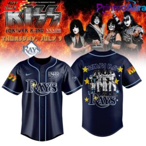 Tampa Bay Rays KISS Forever Band Tour 2026 Baseball Jersey
