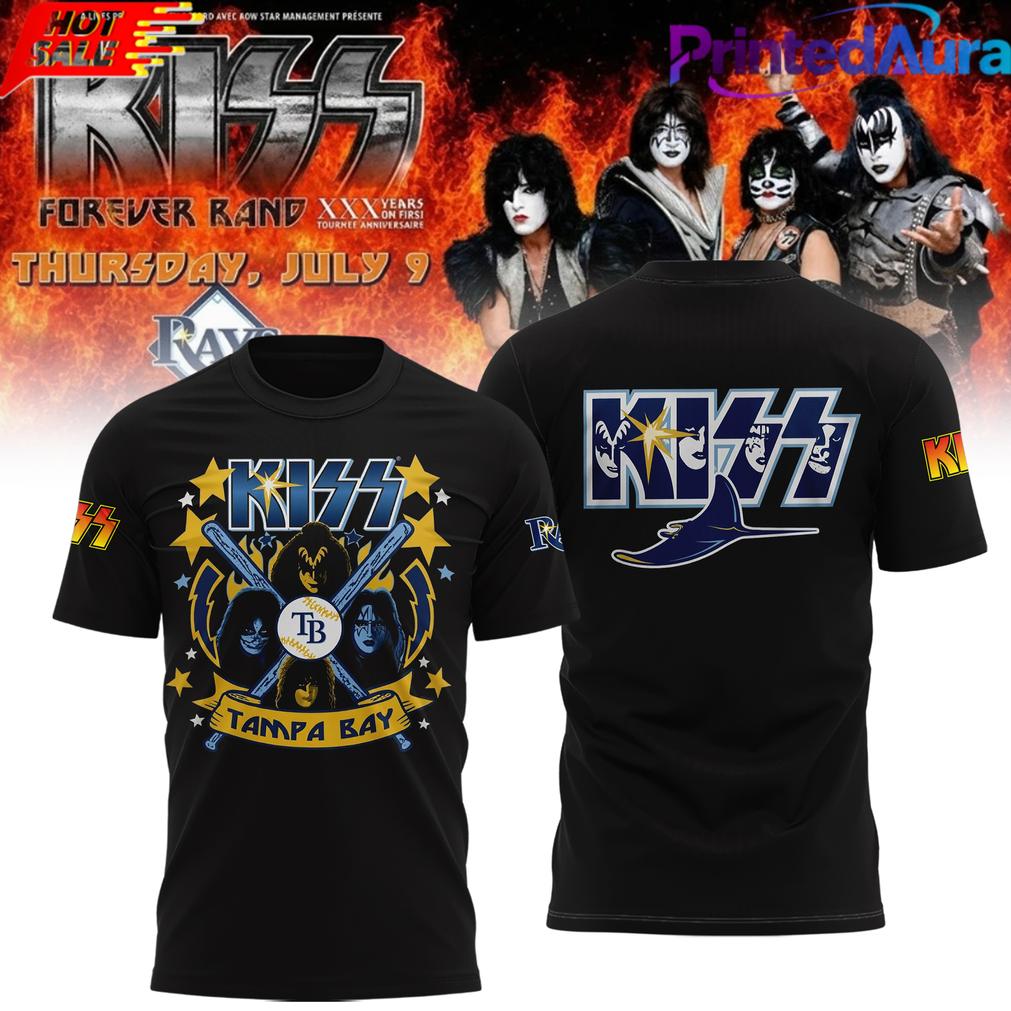 Tampa Bay Rays KISS Forever Band Tour 2026 Black Edition Tee Tampa Bay Rays KISS Forever Band Tour 2026 Black Edition Tee