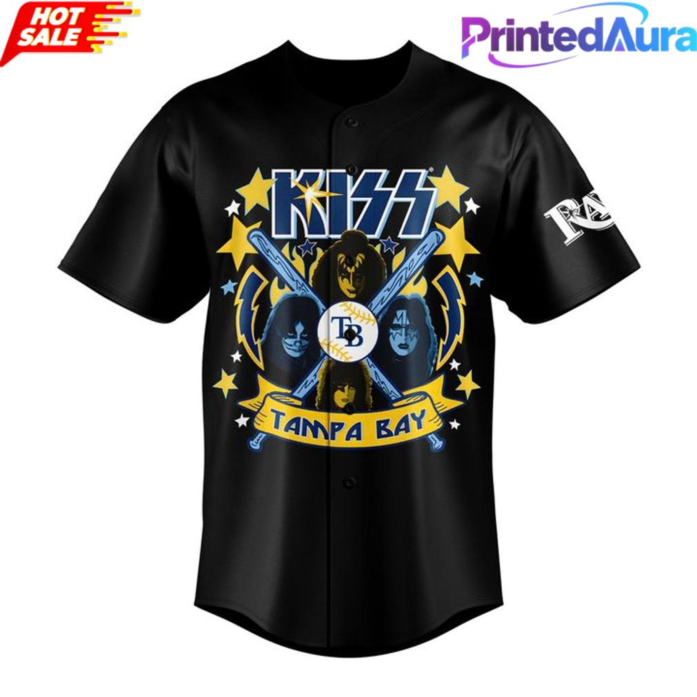 Tampa Bay Rays x KISS Tour Special Baseball Jersey Tampa Bay Rays x KISS Tour Special Baseball Jersey